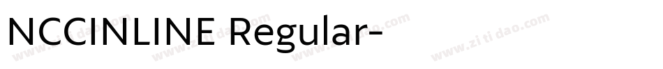NCCINLINE Regular字体转换
